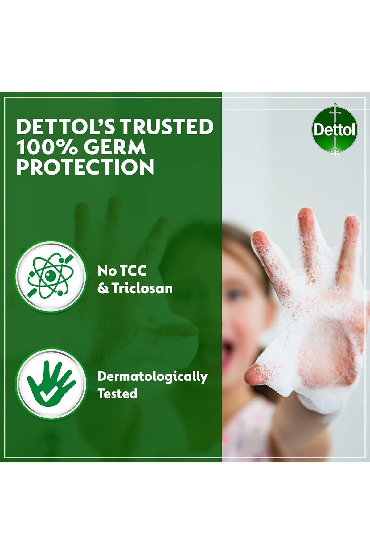Dettol-Skincare Liquid Hand Wash Soap Pump for Effective Germ Protection & Personal Hygiene, Protect 5