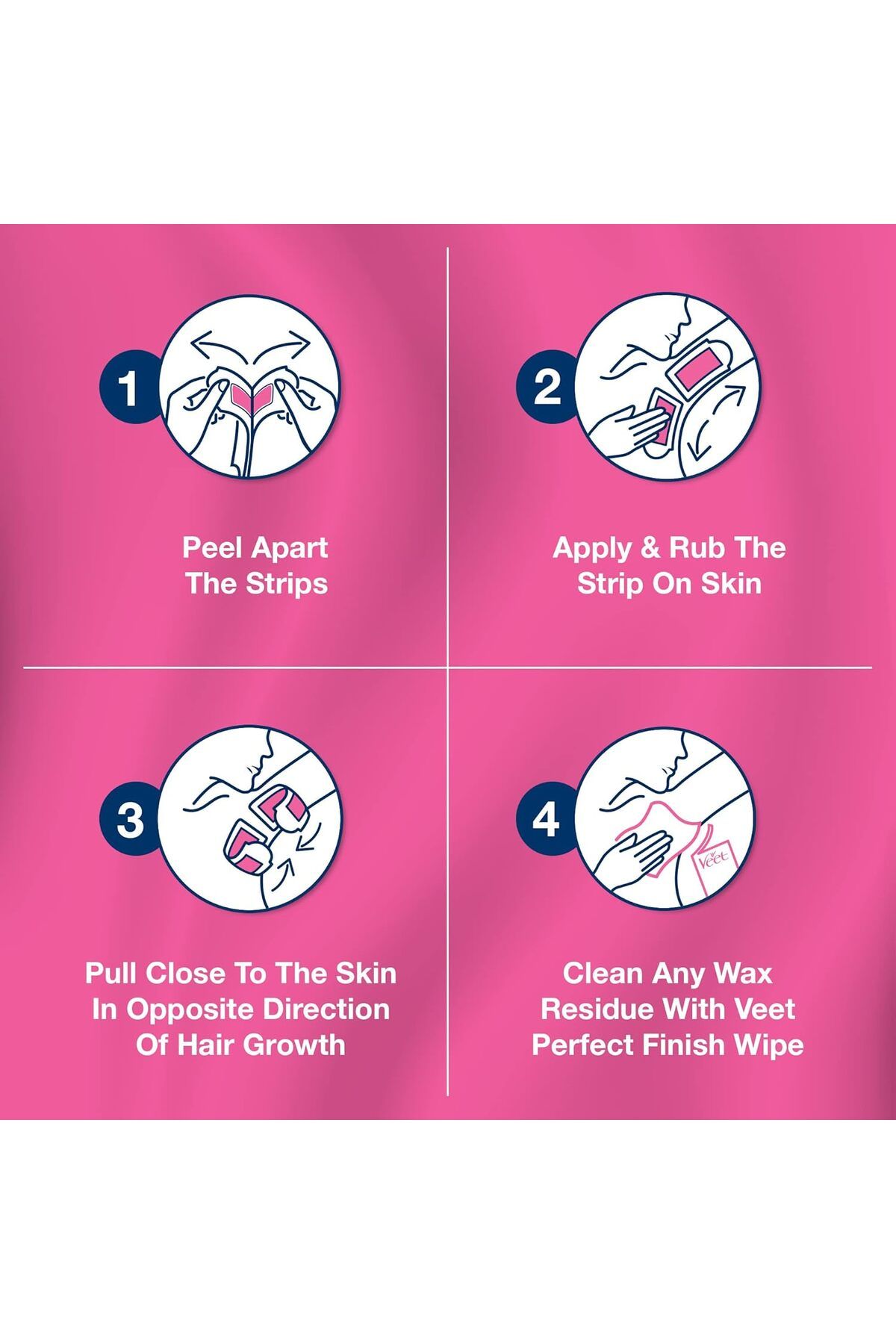 Veet-Pure Cold Wax Strips for Bikini, Hypoallergenic Formula Sensitive Skin, Up to 28 Days of Smooth 5