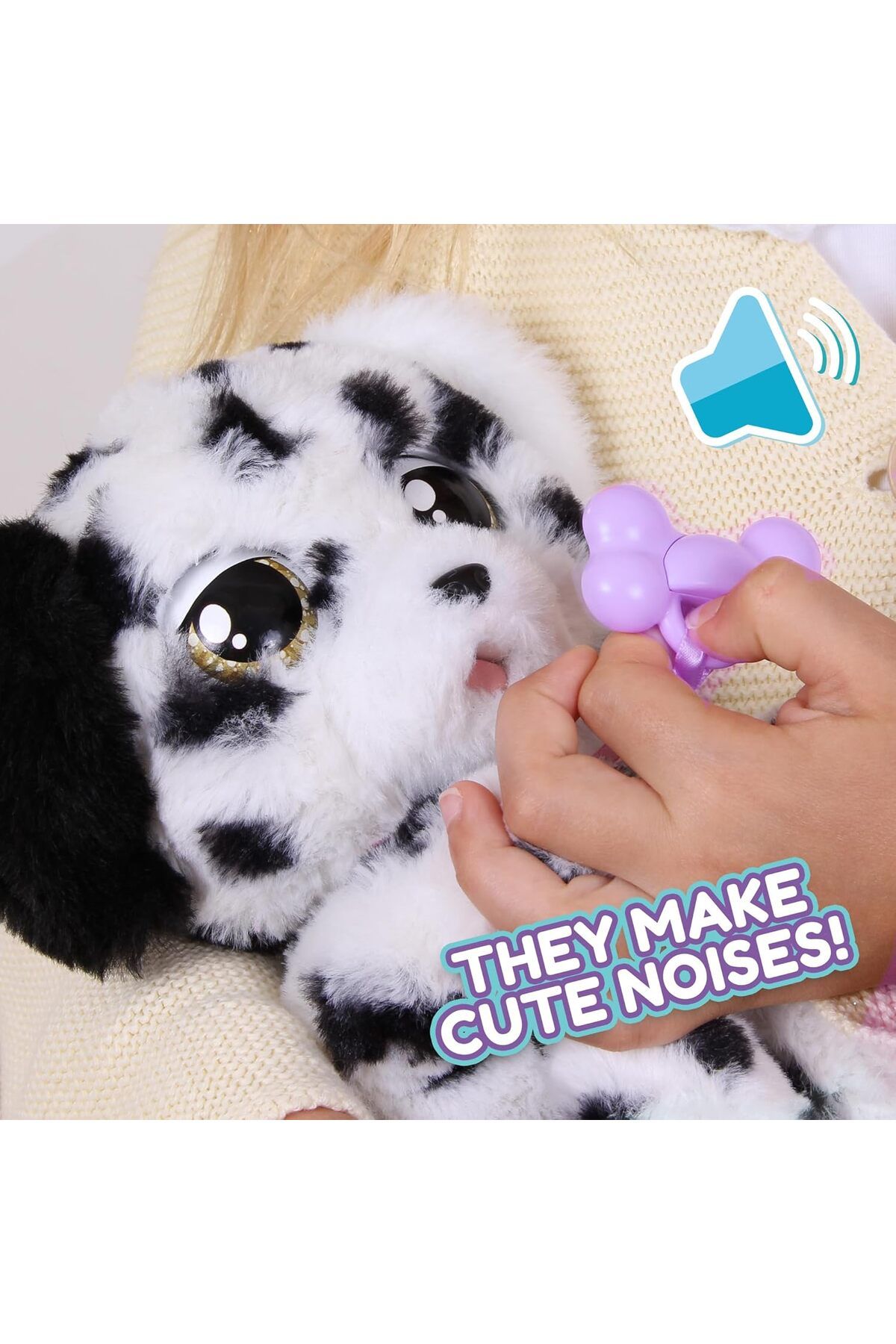 Baby Paws-Sleeping Puppies - Dalmatian an Interactive Plush Puppy which Makes Sounds 11