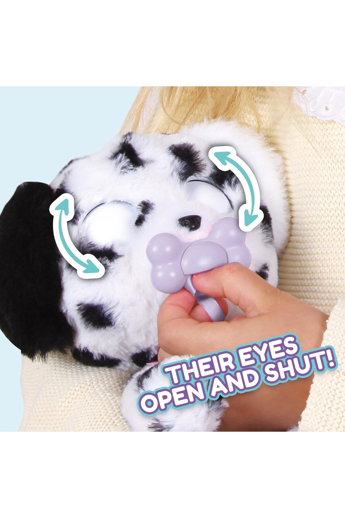 Baby Paws-Sleeping Puppies - Dalmatian an Interactive Plush Puppy which Makes Sounds 12