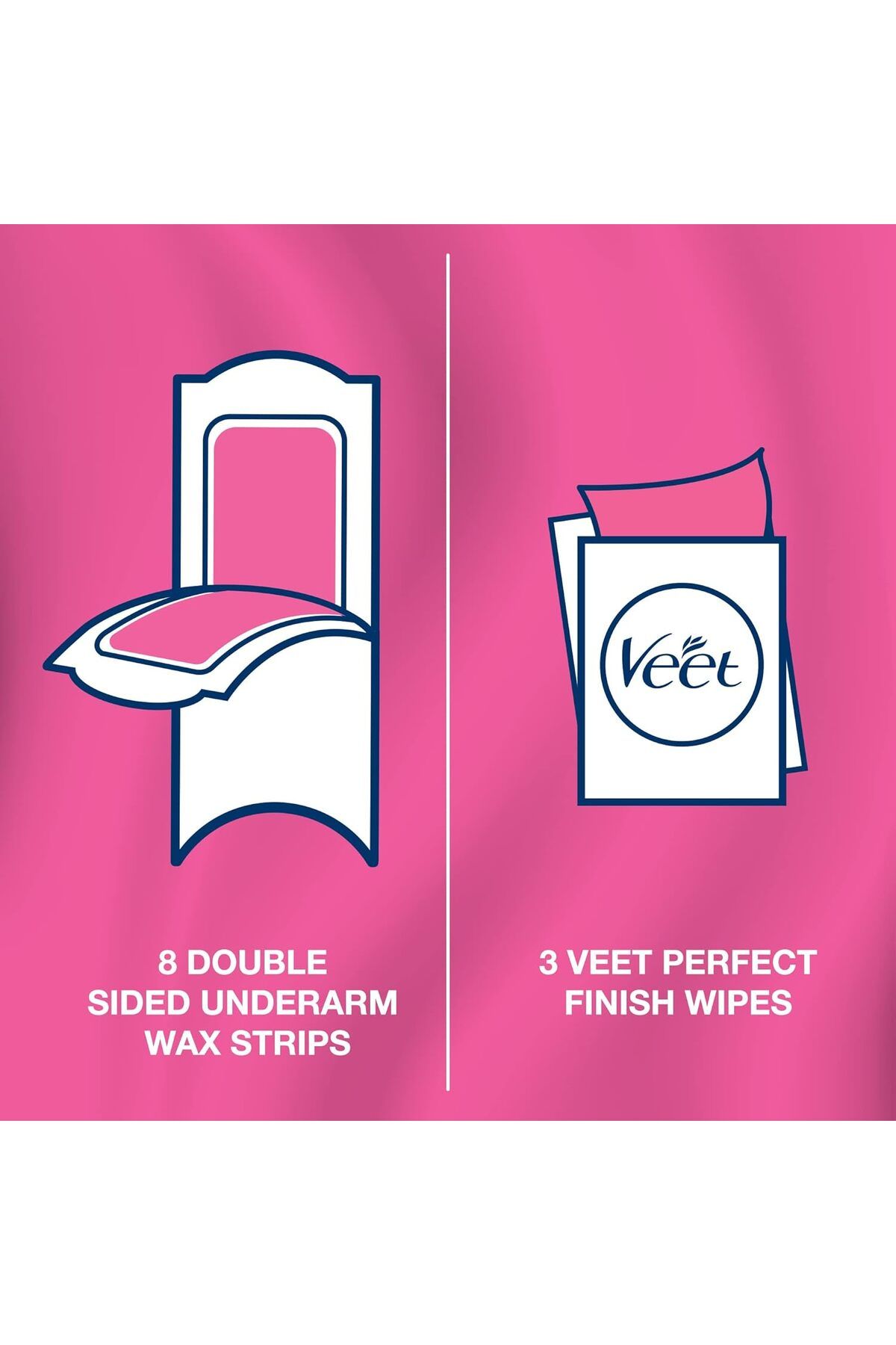 Veet-Pure Cold Wax Strips for Bikini, Hypoallergenic Formula Sensitive Skin, Up to 28 Days of Smooth 4