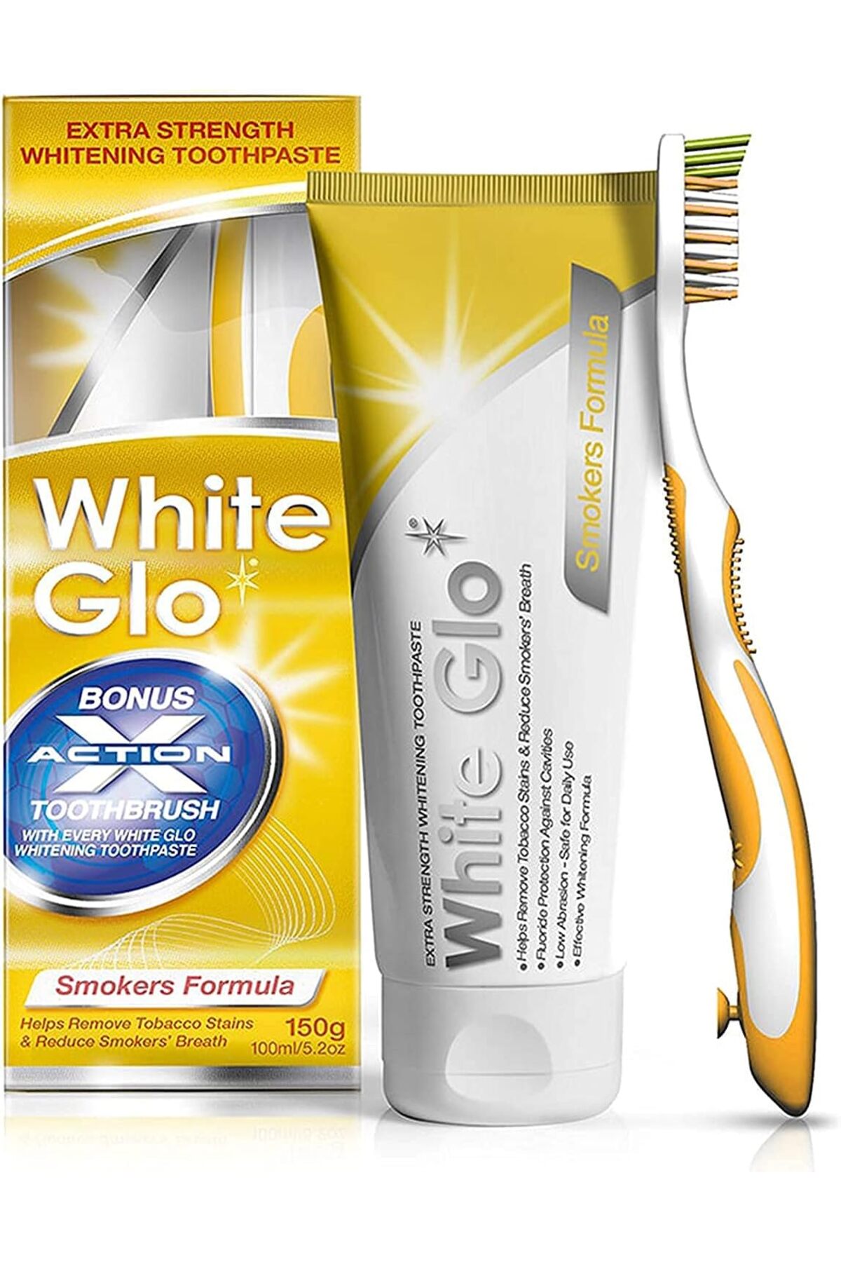White Glo White Glow Toothpaste for Removing Smoking Stains - 100ml ...