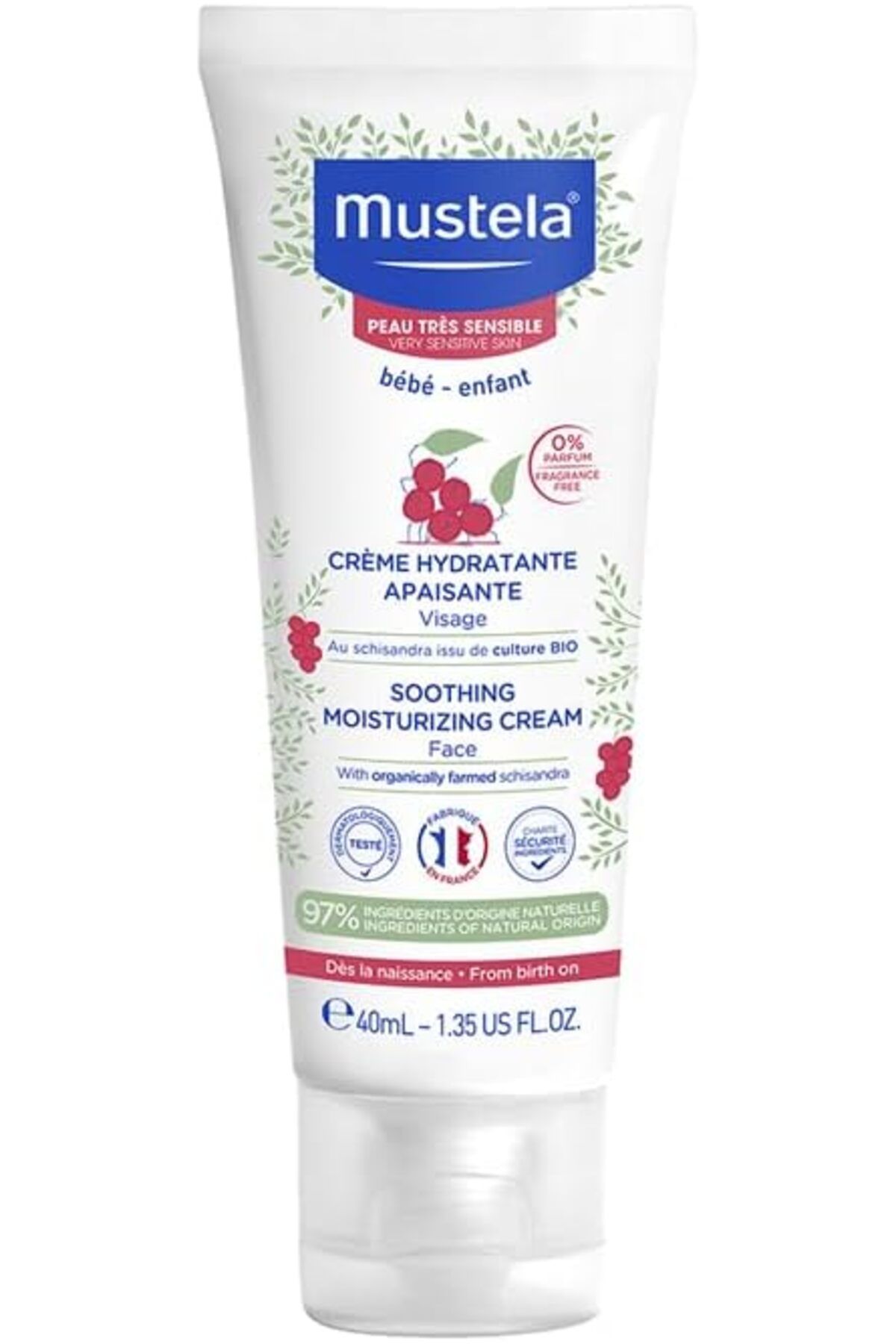 Mustela-40 ml Soothing Moisturizing Moisturizing Face Cream - For Very Sensitive Skin 10