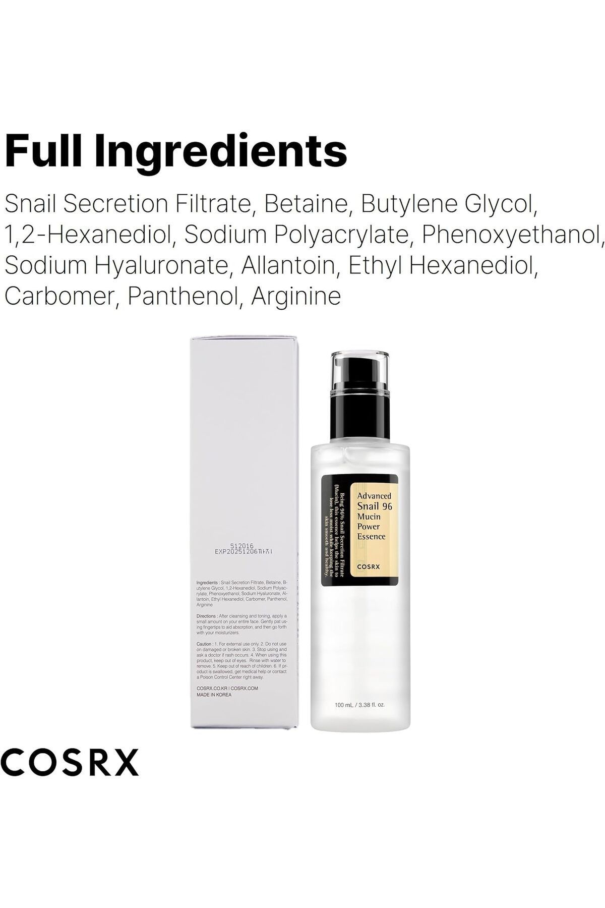 Cosrx-100ml Advanced Snail 96 Mucin Power Essence - Moisturizing And Nourishing Essence With Snail Essence 16