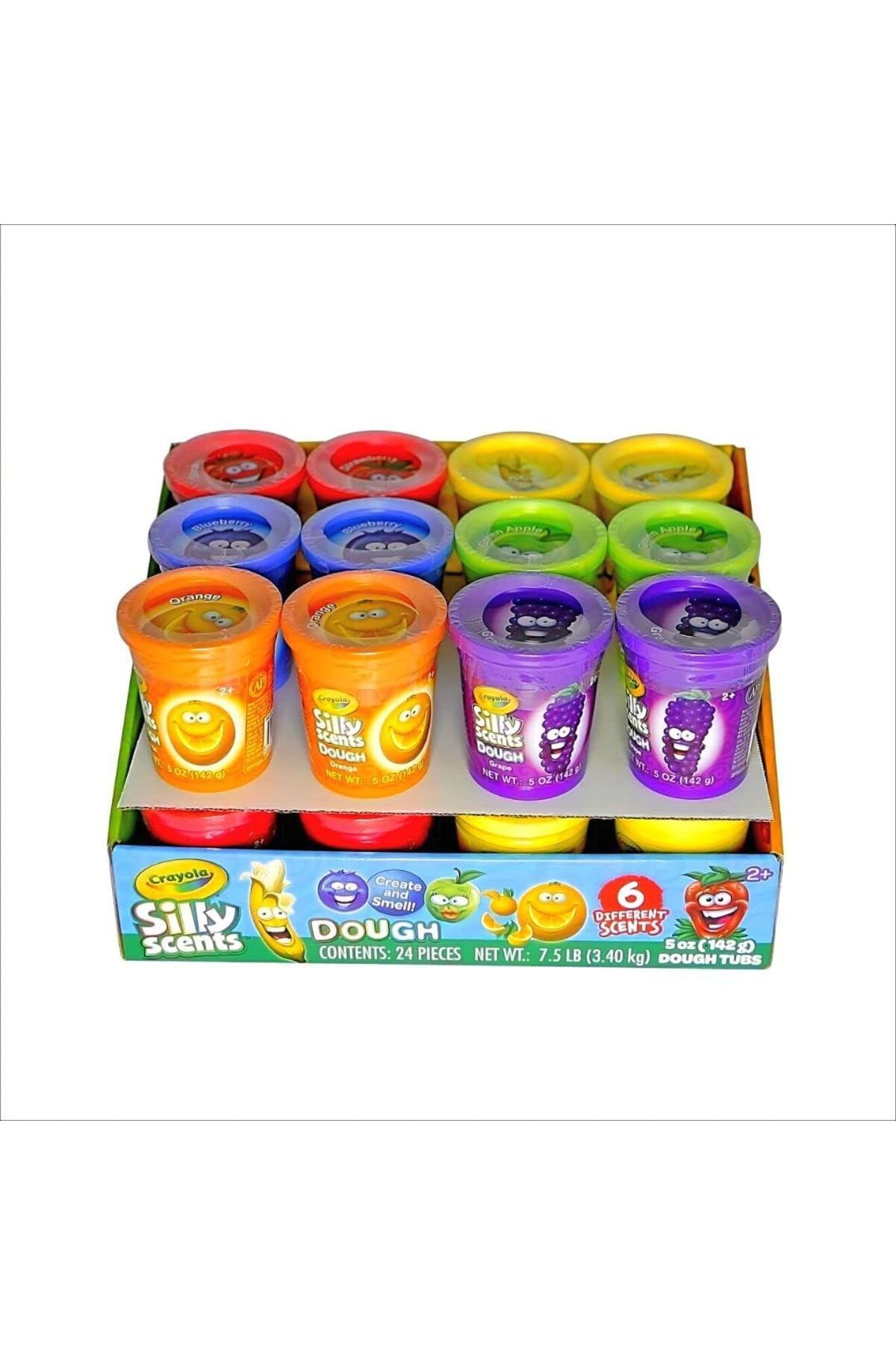 Crayola-روائح مضحكة - عجينة معطرة، ألوان متعددة، عبوة من 24 قطعة، 5 أونصة 2