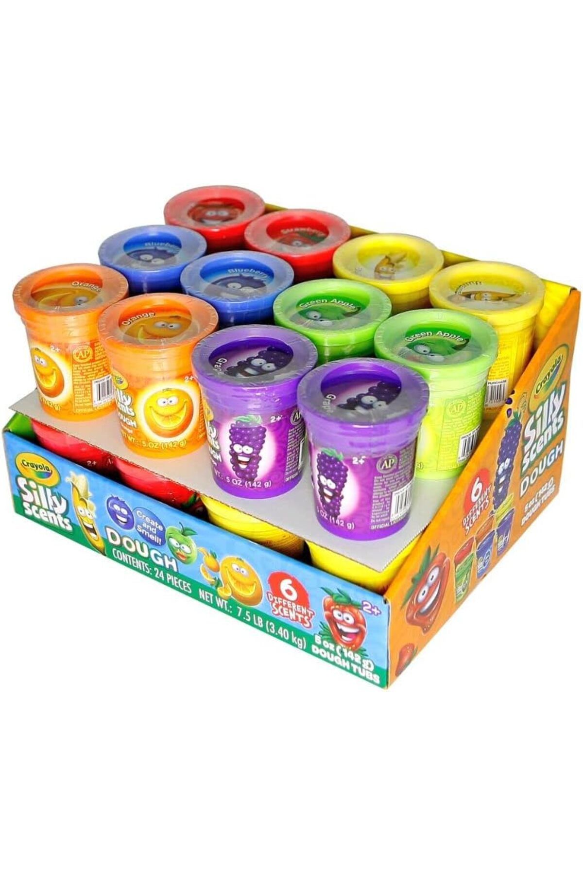 Crayola-روائح مضحكة - عجينة معطرة، ألوان متعددة، عبوة من 24 قطعة، 5 أونصة 3