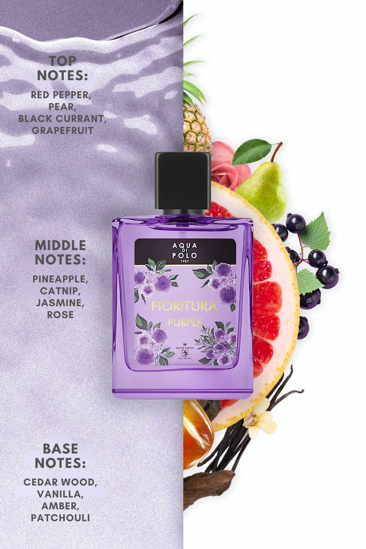 Aqua Di Polo 1987 عطر زنانه با رایحه گل و میوه 50 میلی لیتری