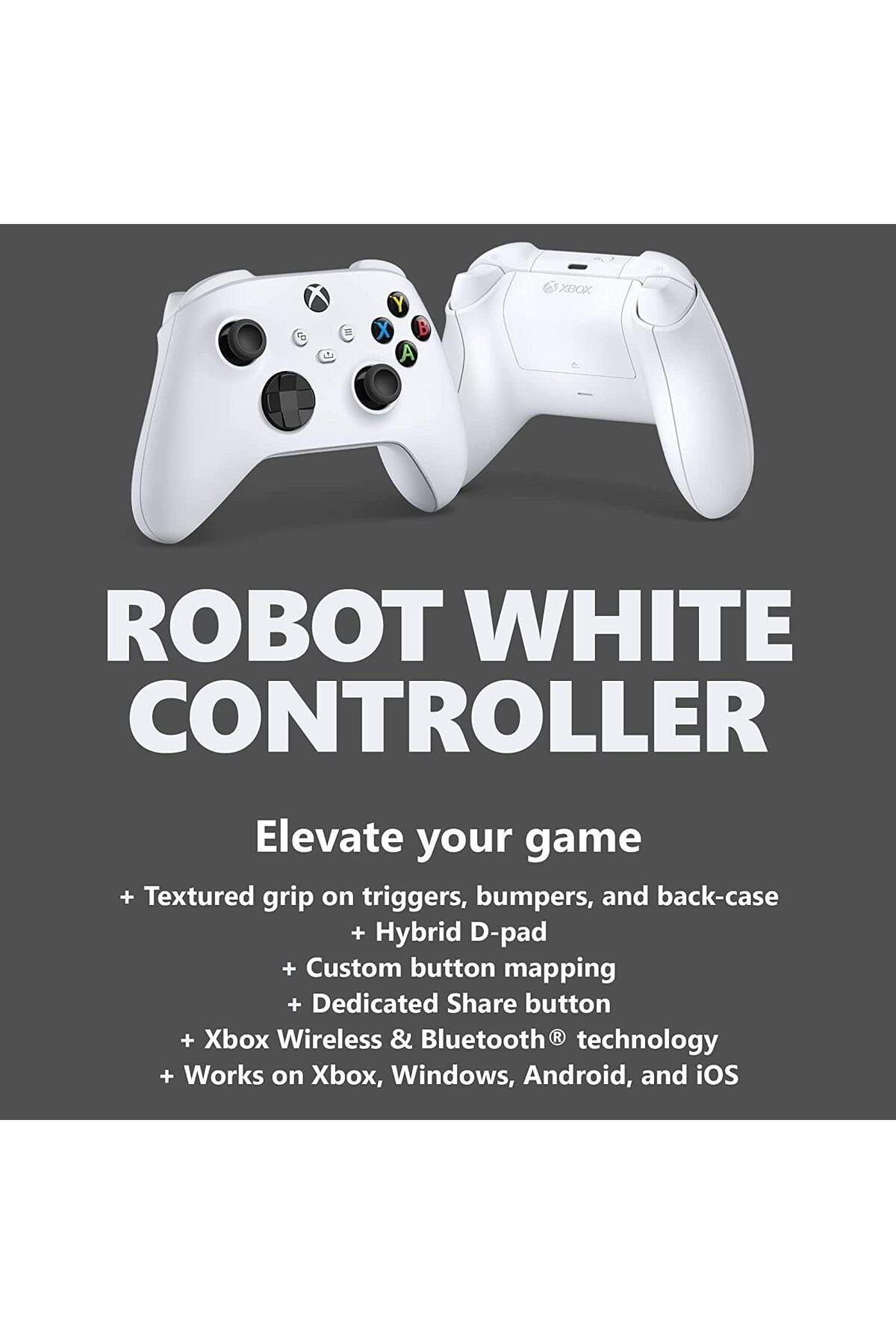 xbox-Microsoft Remote Controller for XBOX QAS-00001, Robot (White) 2
