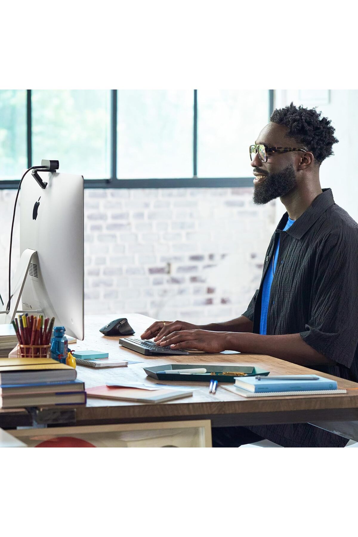 logitech-لوحة مفاتيح MX Keys Mini Minimalist اللاسلكية المضيئة، صغيرة الحجم، بلوتوث، إضاءة خلفية، USB-C، 3