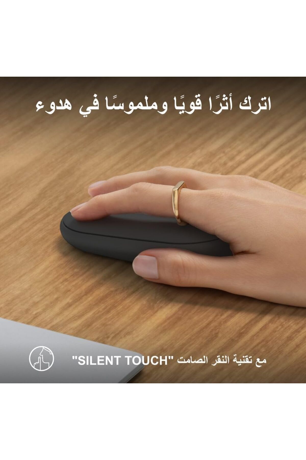 logitech-Pebble Mouse 2 M350s Slim Bluetooth Wireless Mouse, Portable, Customisable Button, Quiet Cl 5