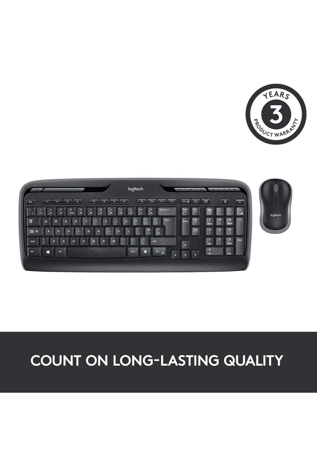 logitech-مجموعة لوحة المفاتيح والماوس اللاسلكية MK330 لنظام التشغيل Windows، 2.4 جيجا هرتز لاسلكية مع مستقبل USB، Po 4