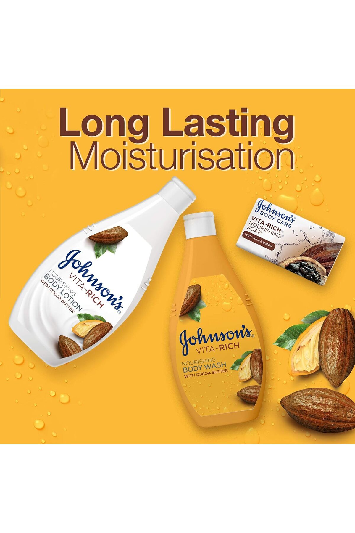 Johnson & Johnson-Johnson Body Lotion 250ml With Cocoa Butter (96135) --- جونسون لوشن للجسم 250مل مع زبدة الكاكاو 2