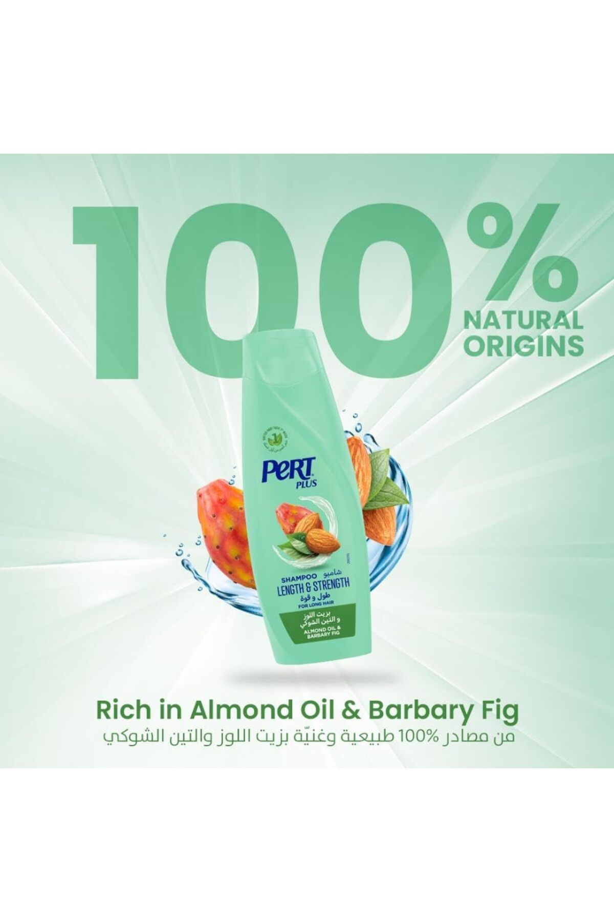 PERT PLUS-بيرت بلس  شامبو للشعر الطويل  بزيت اللوز 400مل 4