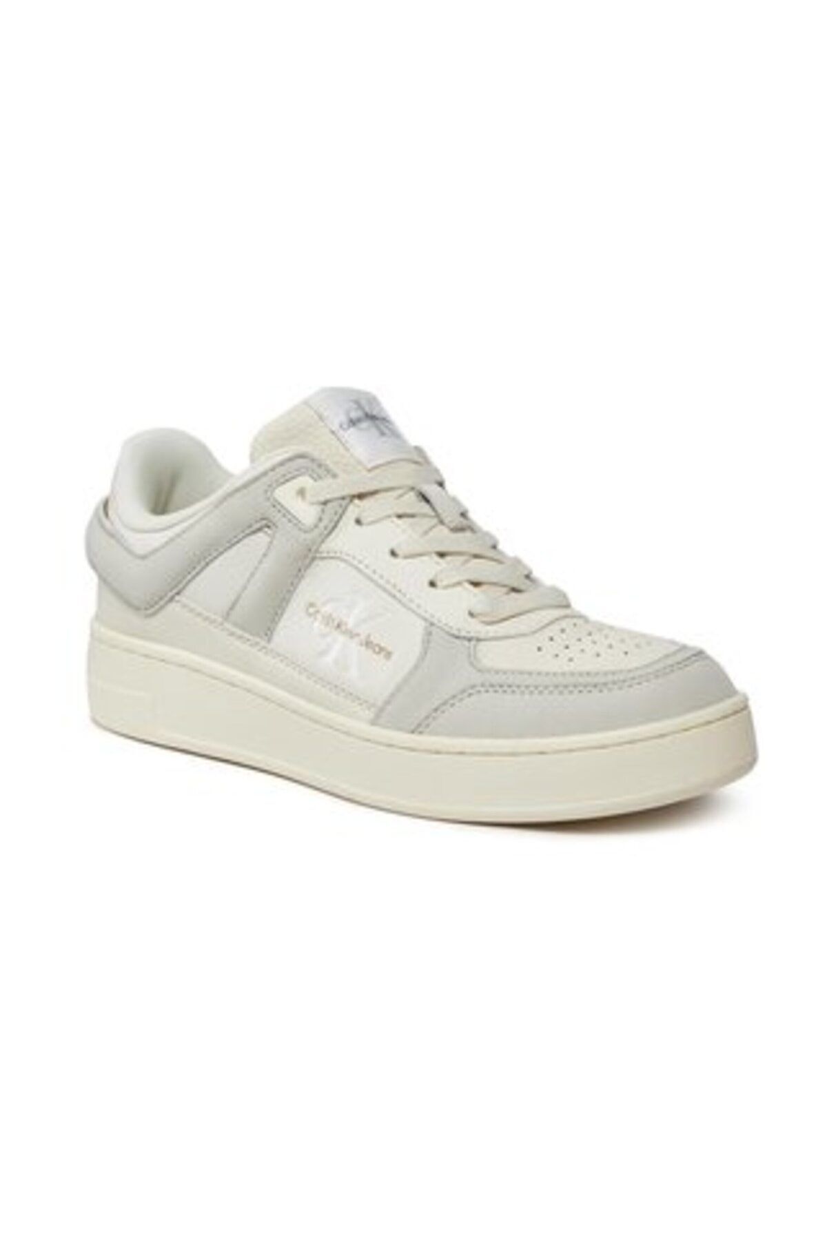 لوگو کفش کتانی چرمی YW0YW013010GF SHOES YW0YW01301 0GF Calvin Klein