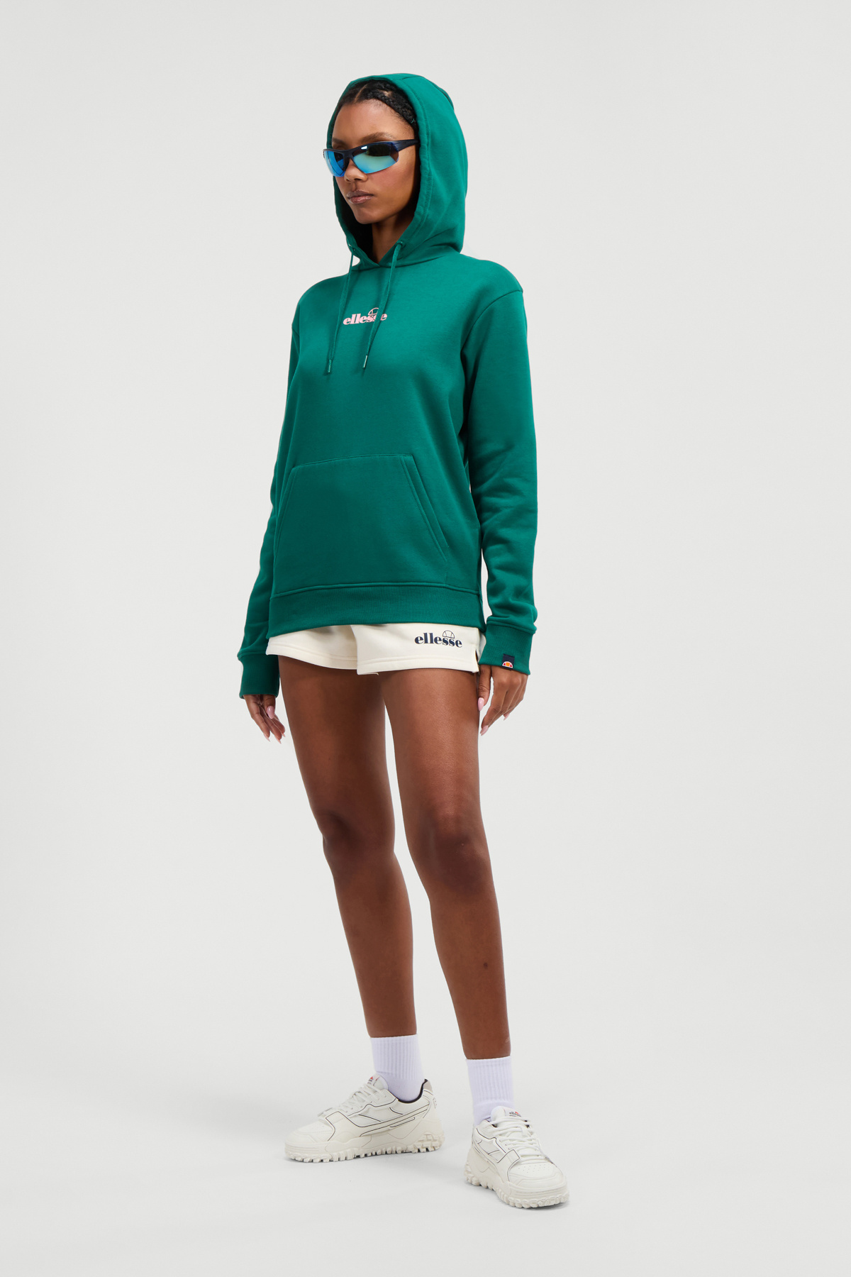 Ellesse-Tmavě zelená mikina pro ženy a dívky 1