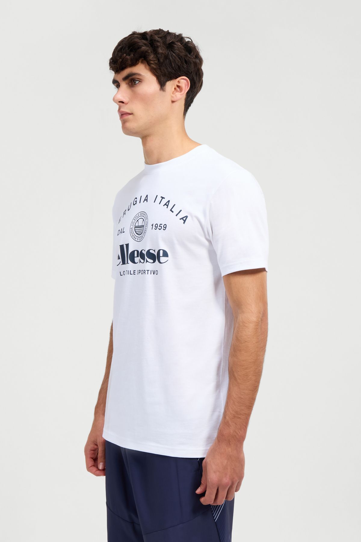 Ellesse-Pánské tričko – bílé 5