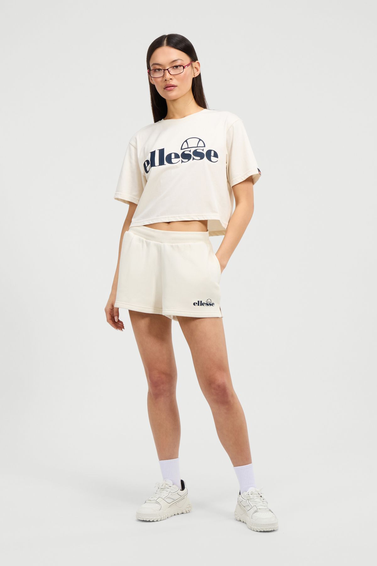 Ellesse T-shirt Damski/dziewczęcy W Kolorze Złamanej Bieli - 8