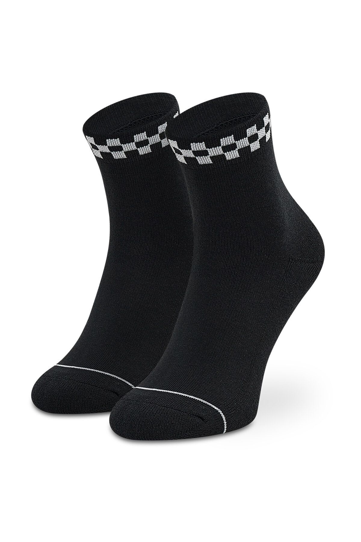 Vans-Női fekete Daily Peek-A-Check Crew 6,5-10 zokni 1 db - VN0A3Z92BLK1 1