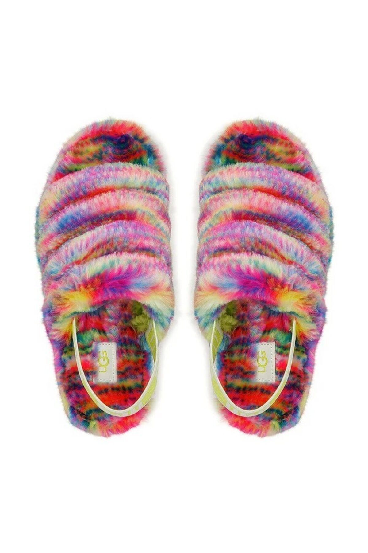UGG-W Fluff Yeah Slippers Pixelate with Elastic Band 1125007 4