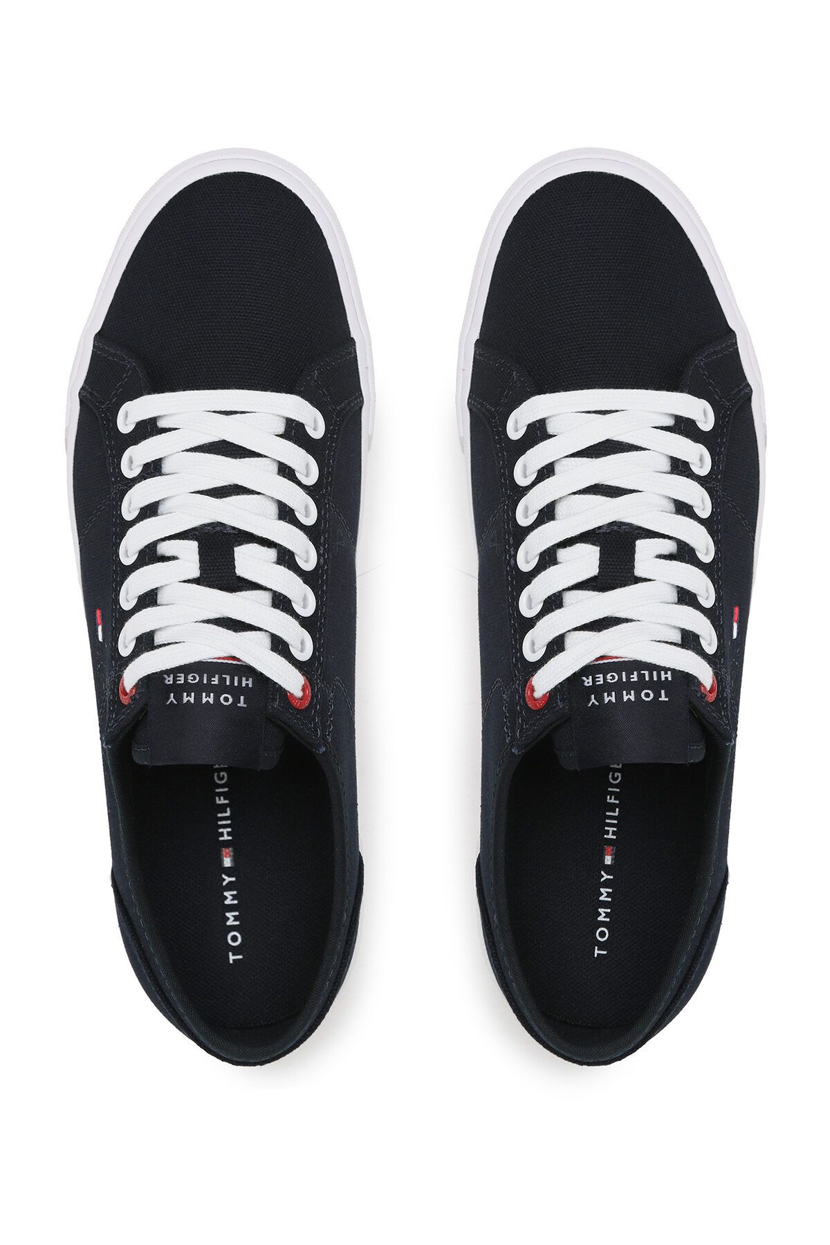 اسنیکر آبی مردانه آرم برند بوم نفس قابل تنفس قسمت فوقانی ظاهری شیک Tommy Hilfiger