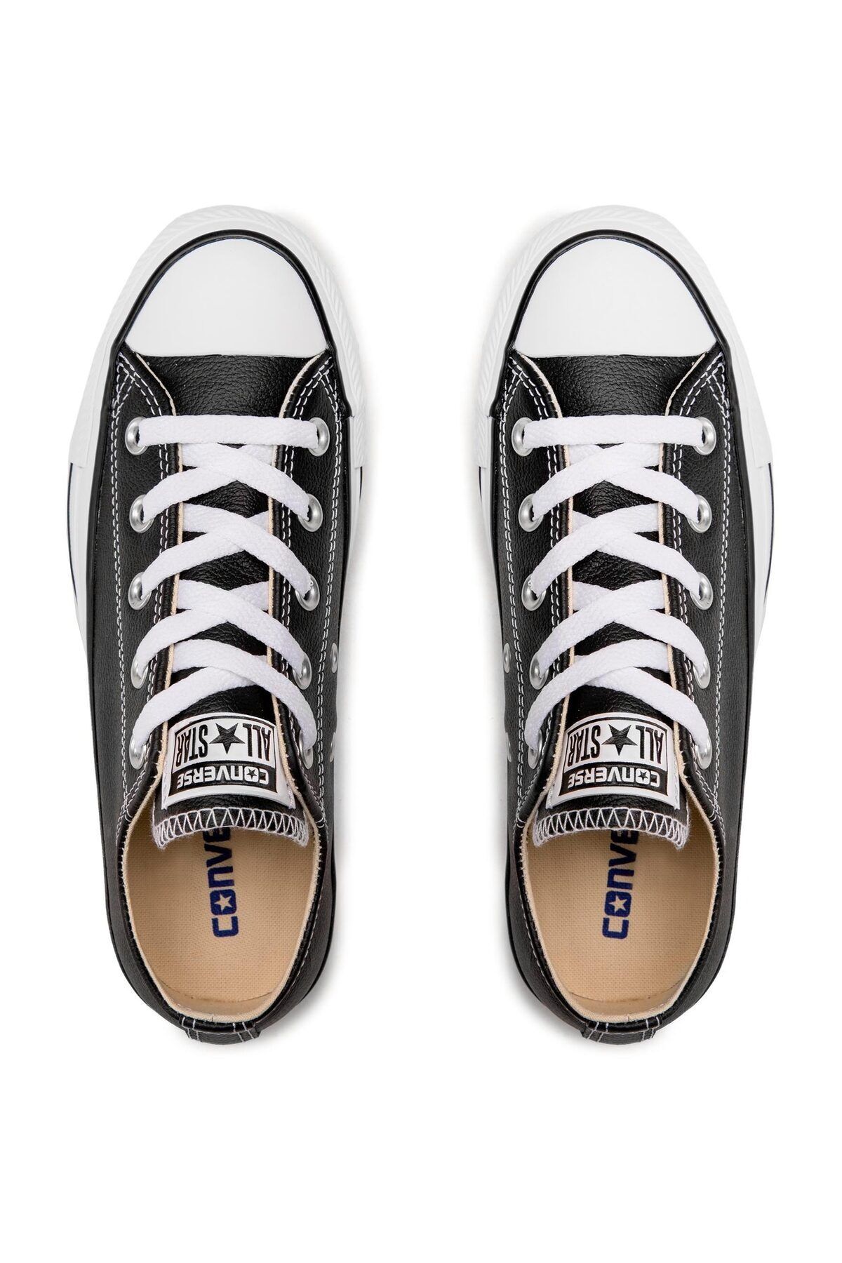 converse-Chuck Leder 132174 C Ct as Ox Classic Lea Black Schwarz - Trampki 7