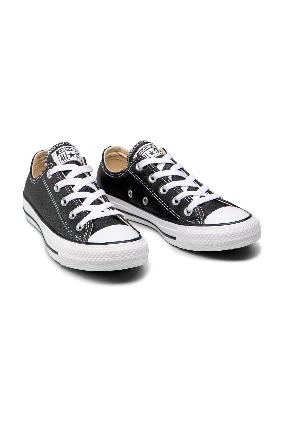 converse-Chuck Leder 132174 C Ct as Ox Classic Lea Black Schwarz - Trampki 6