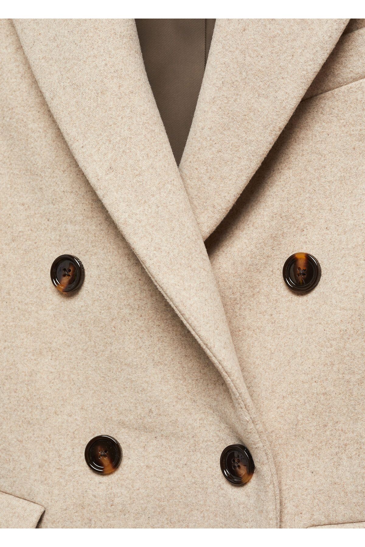 MANGO-Tan Women's Coat 57015141 9