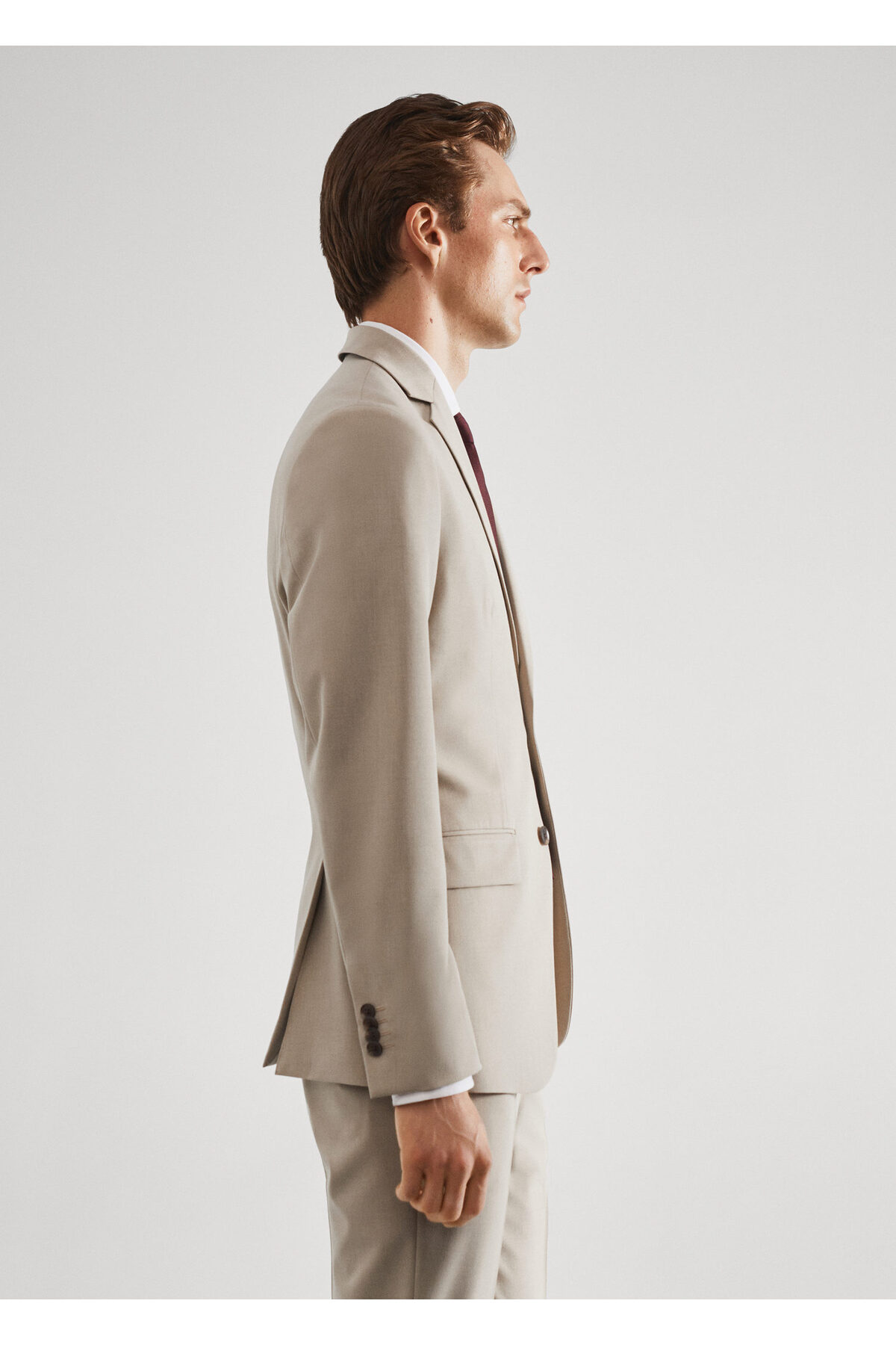 ژاکت مردانه بژ منگو | 57140550 اورجینال - تصویر 7