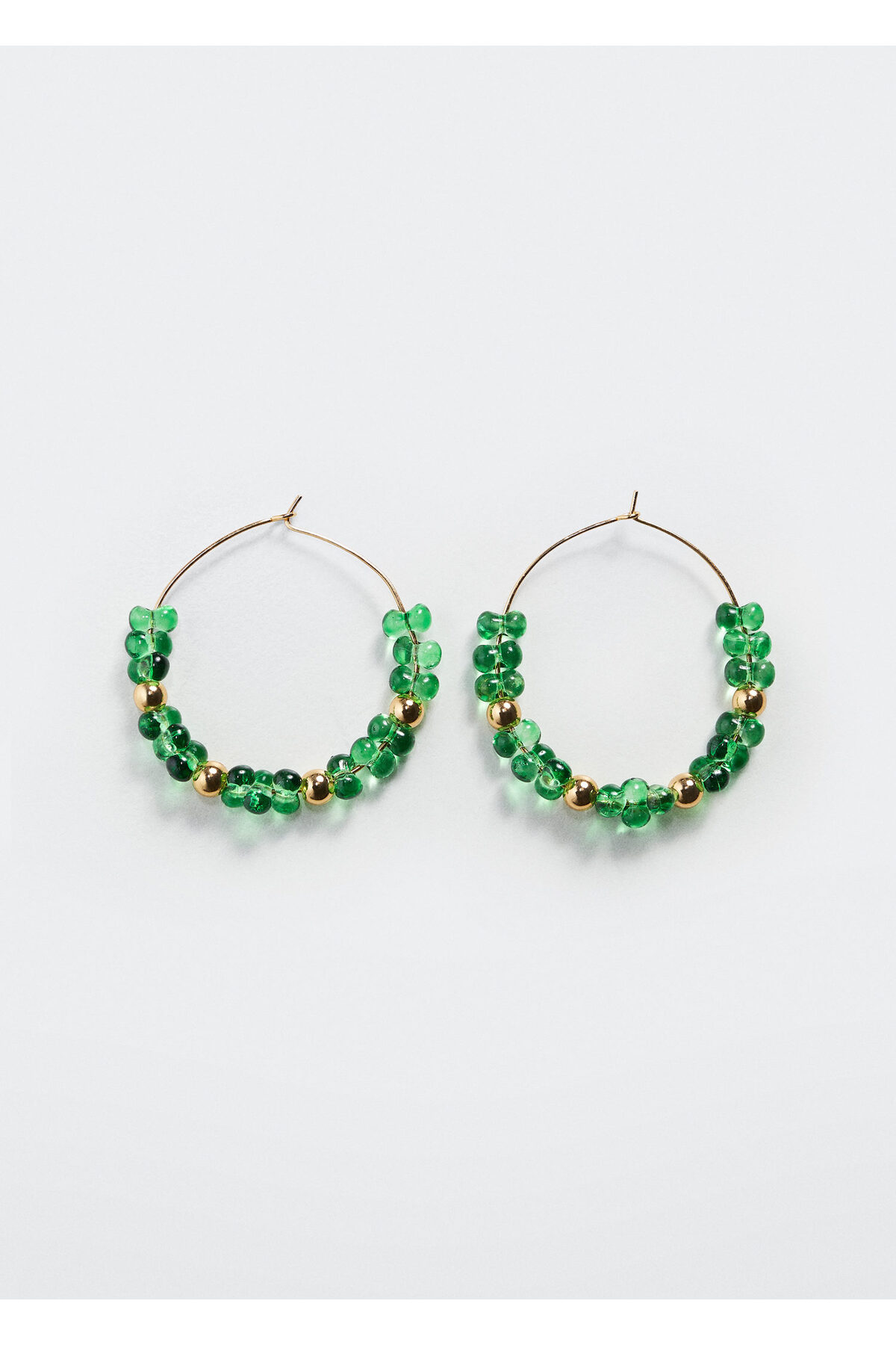 MANGO Woman Kadın Pastel Yeşil Küpe 37002518