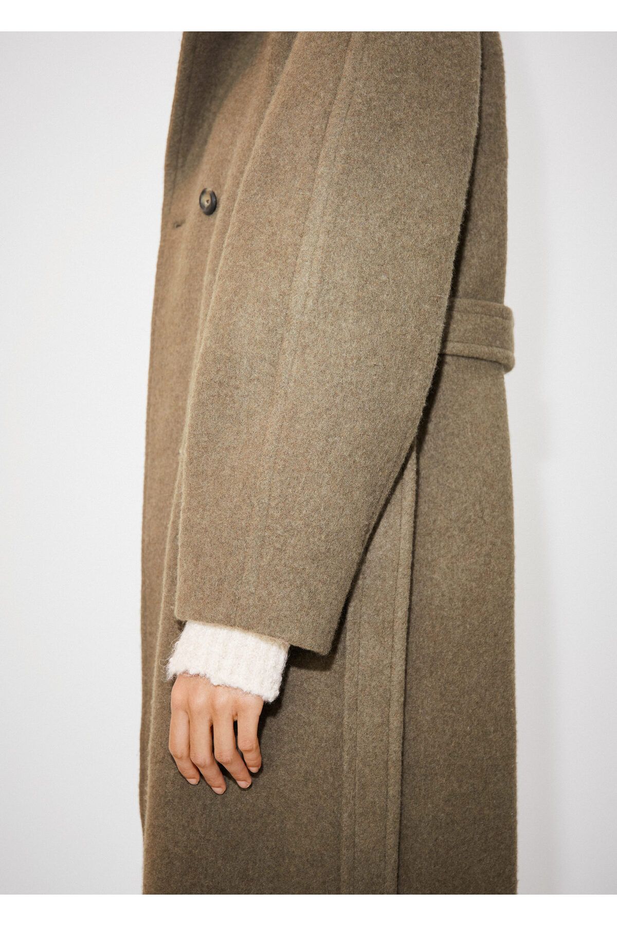 MANGO-Płaszcz damski khaki 57057745 4