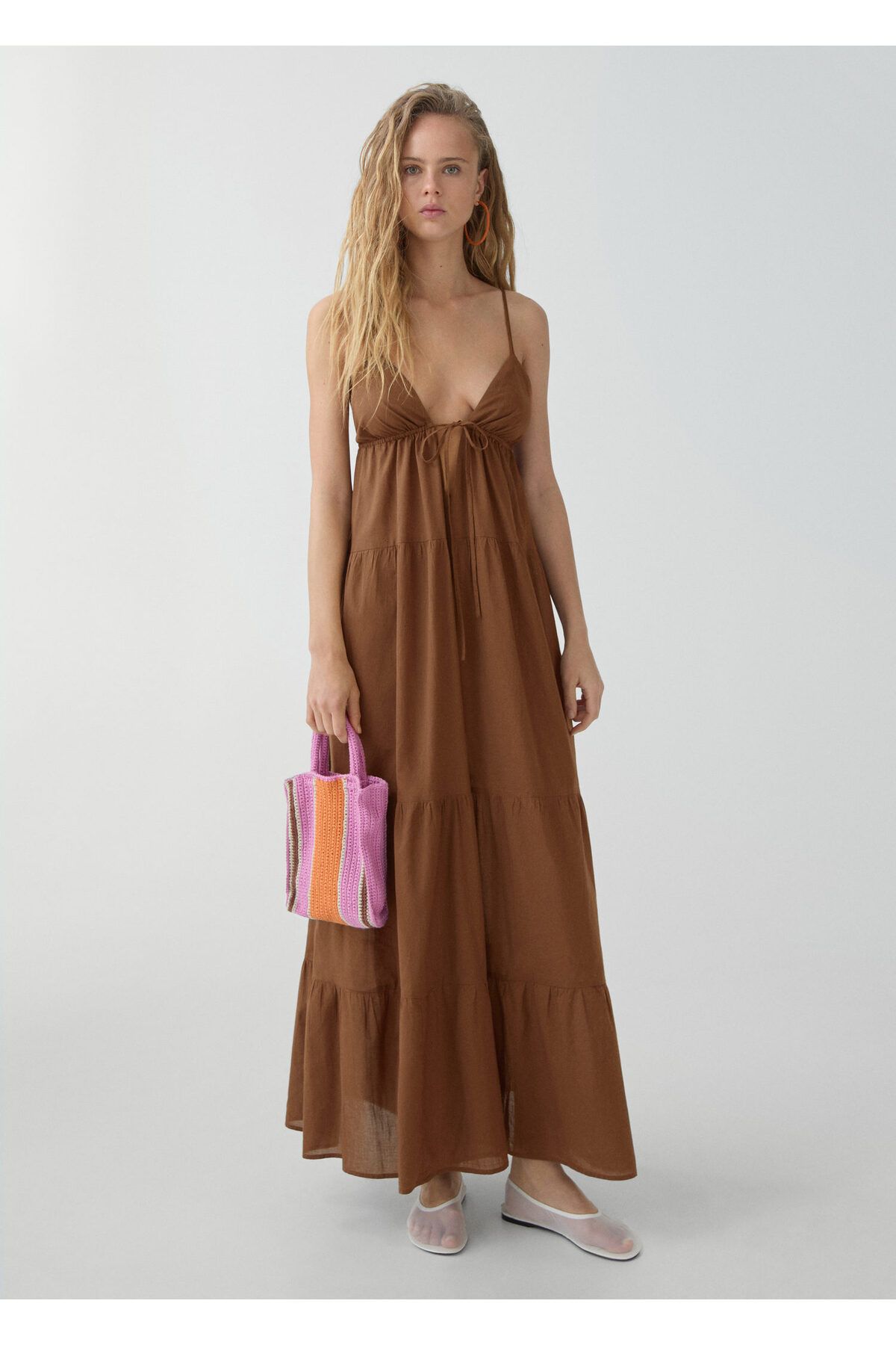 MANGO-Brown Women's Dress 67009235 7