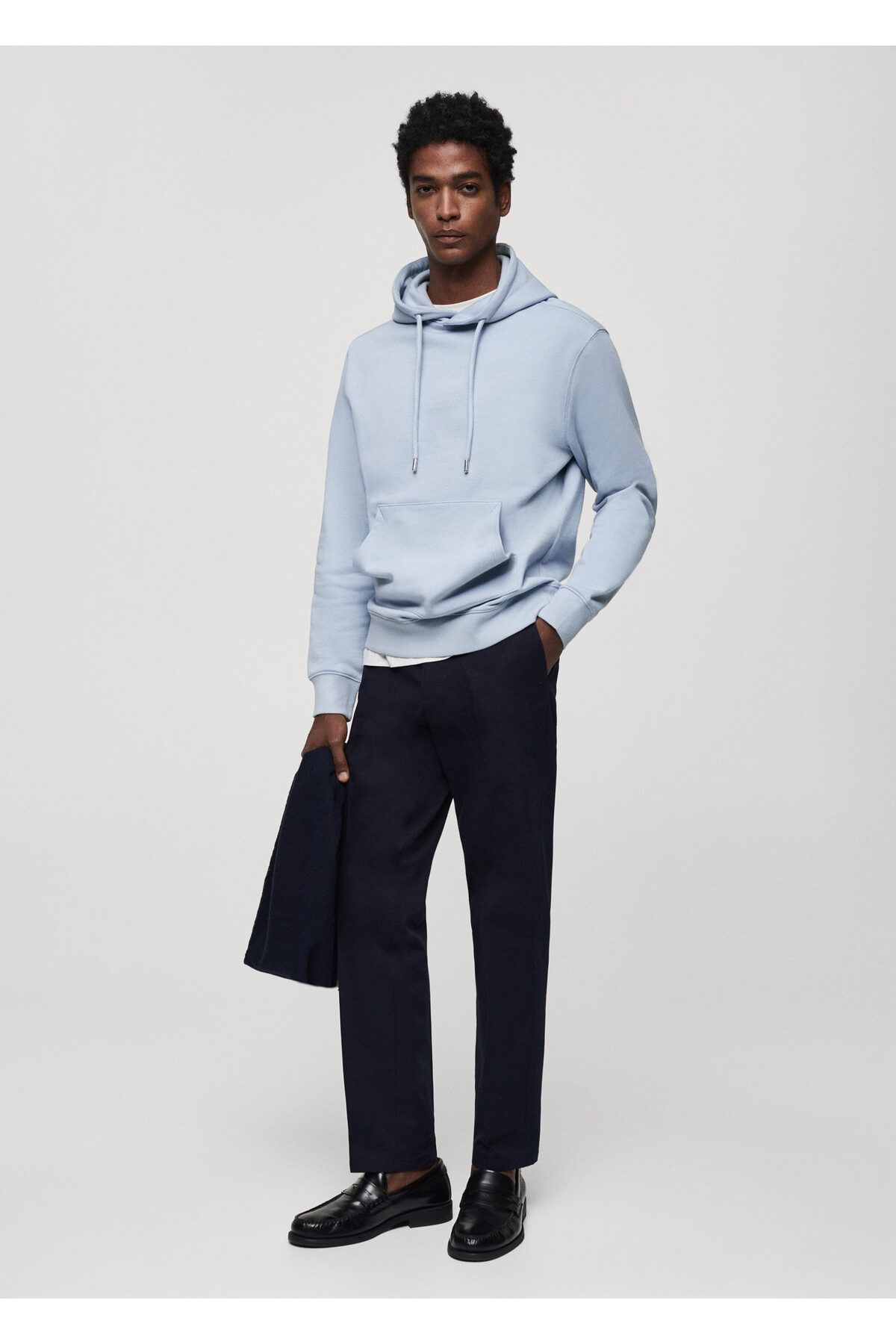 MANGO-Męska bluza Sky Blue 67014461 8