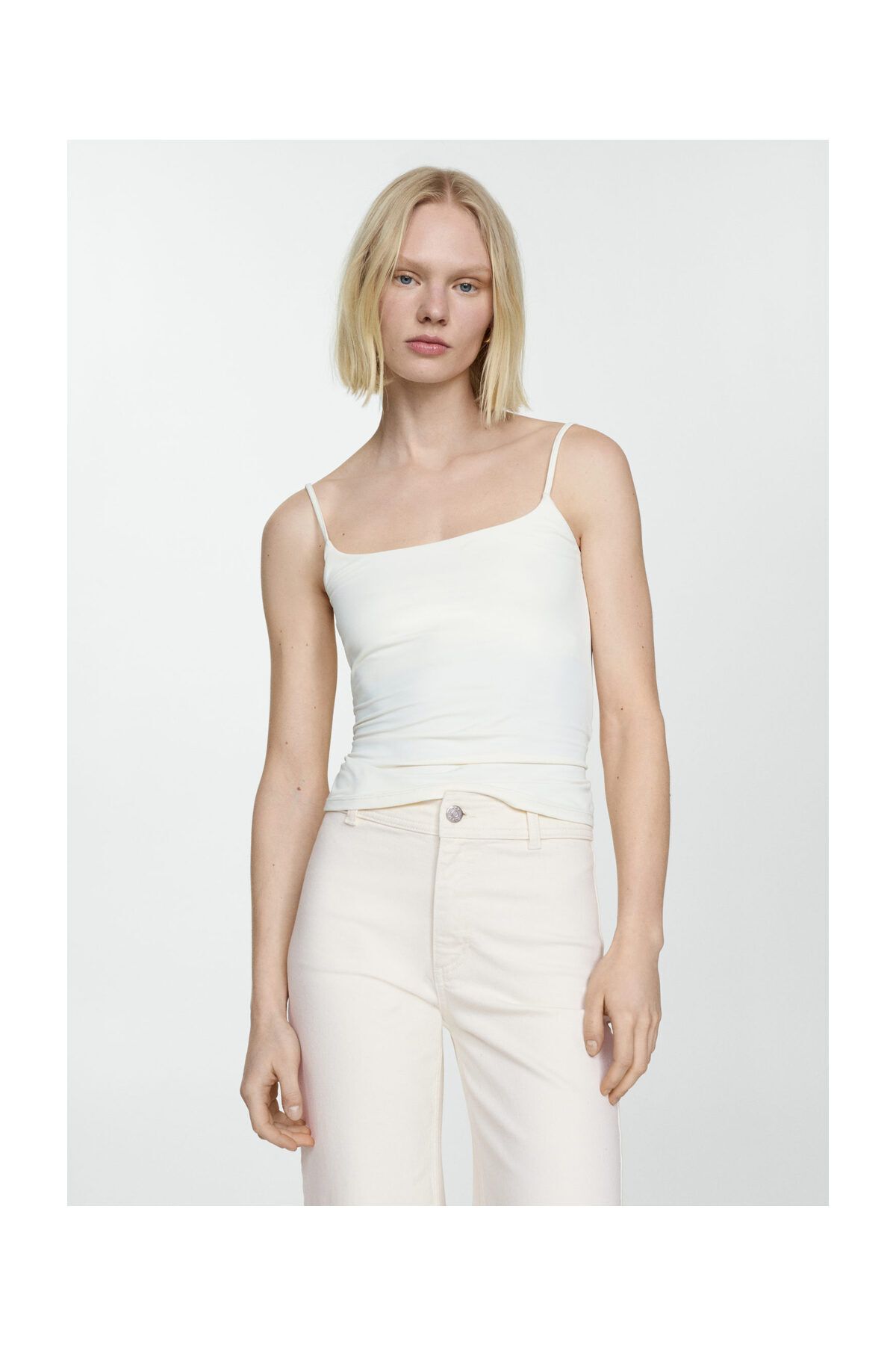 MANGO Woman-Vysoké culotte džíny Catherin 4