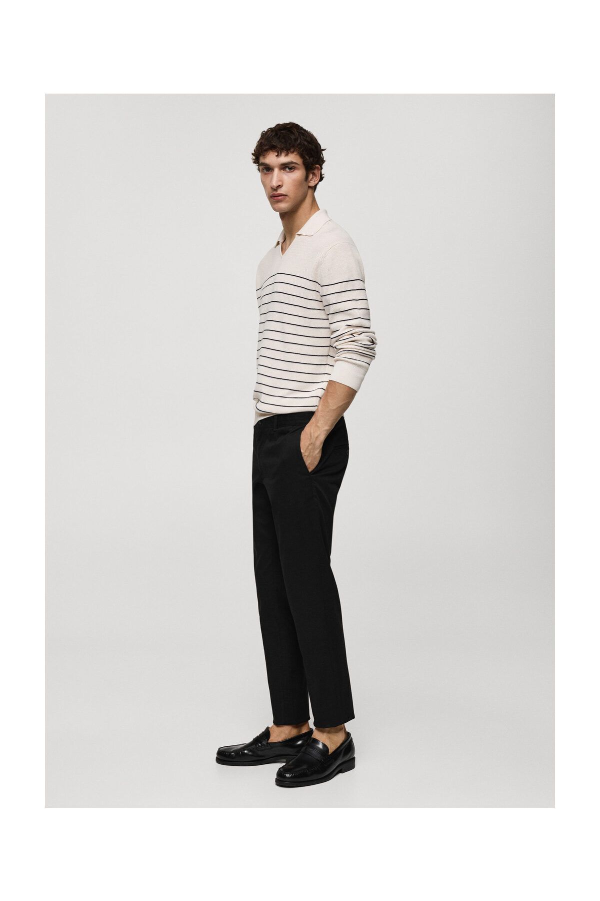 MANGO Man-Kalhoty Slim fit serge chino 4