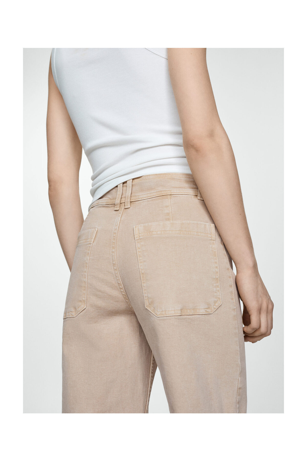 MANGO Woman-Catherin High-Rise-Culotte-Jeans 11