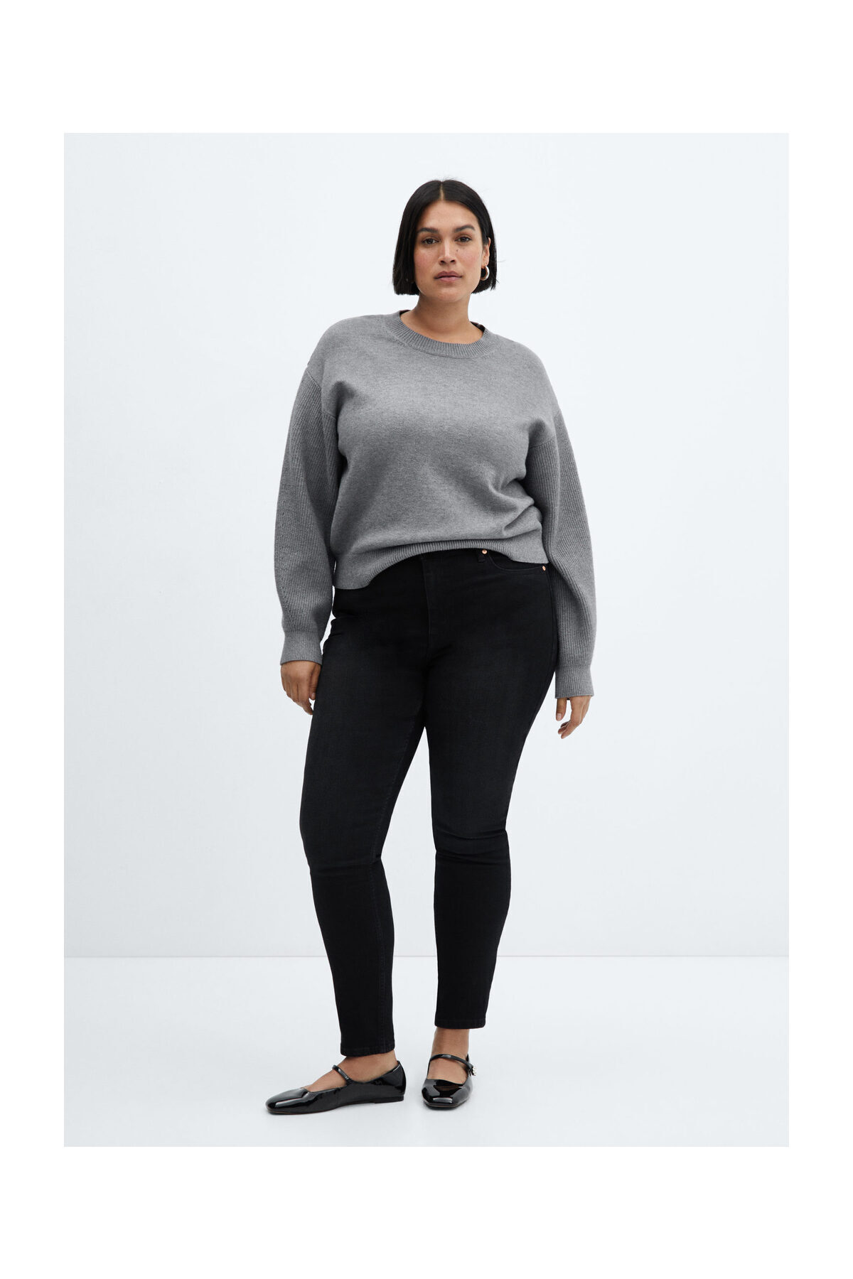 High-rise skinny jeans