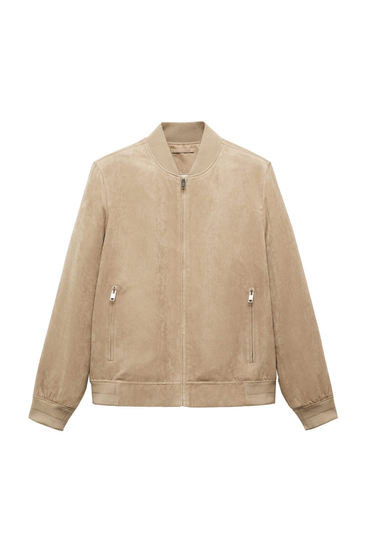MANGO Man-Suede-effect bomber jacket 2