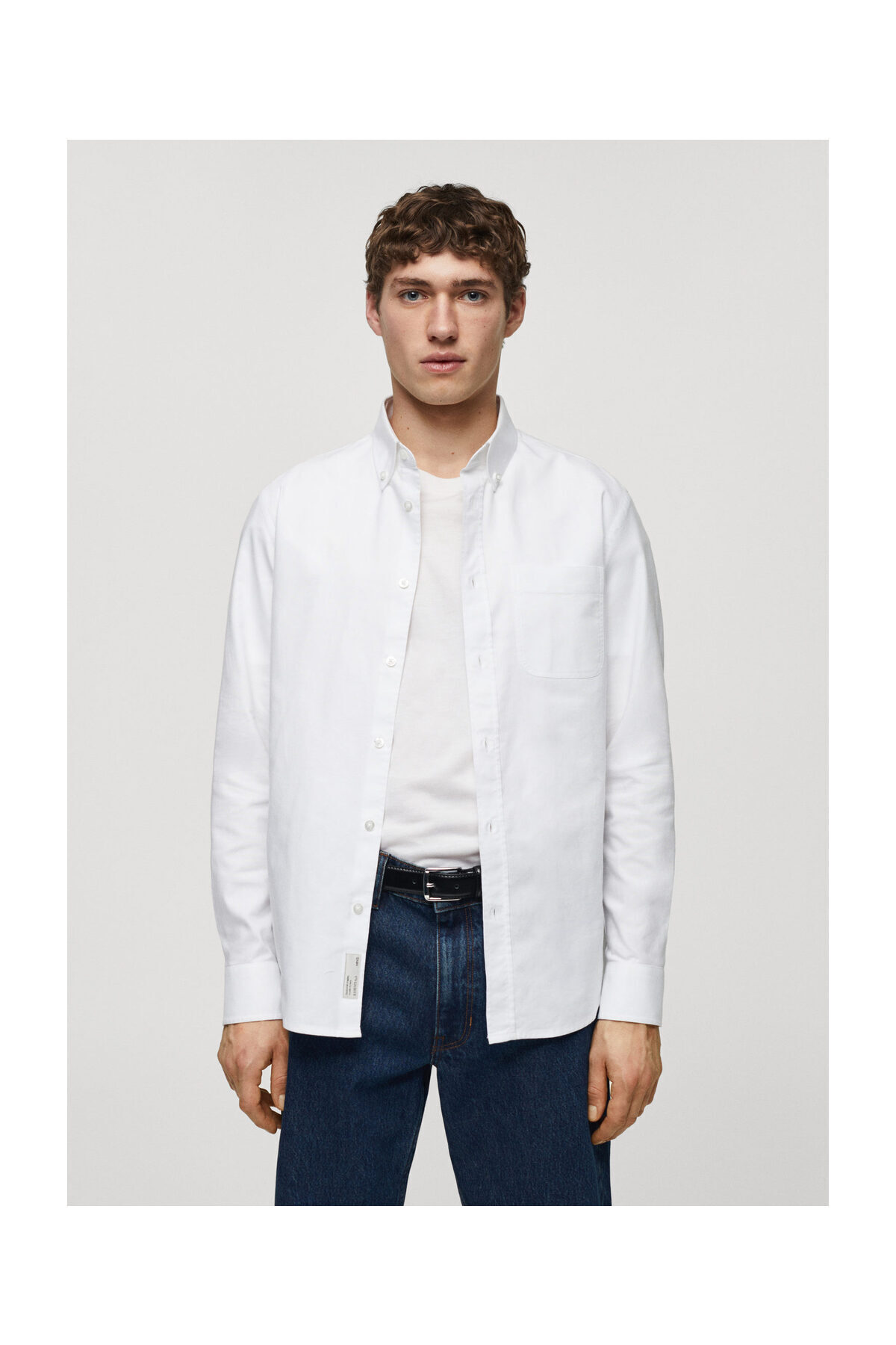 MANGO Man-Regular Fit Oxford-Baumwollhemd 5