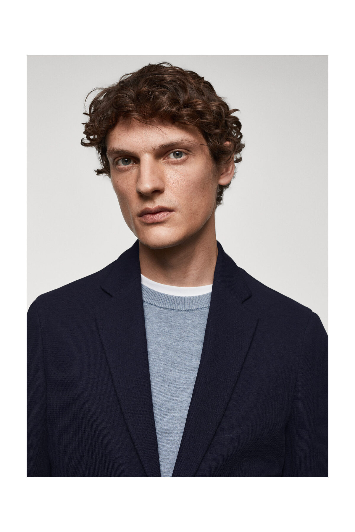 MANGO Man-Structured slim fit cotton blazer 3