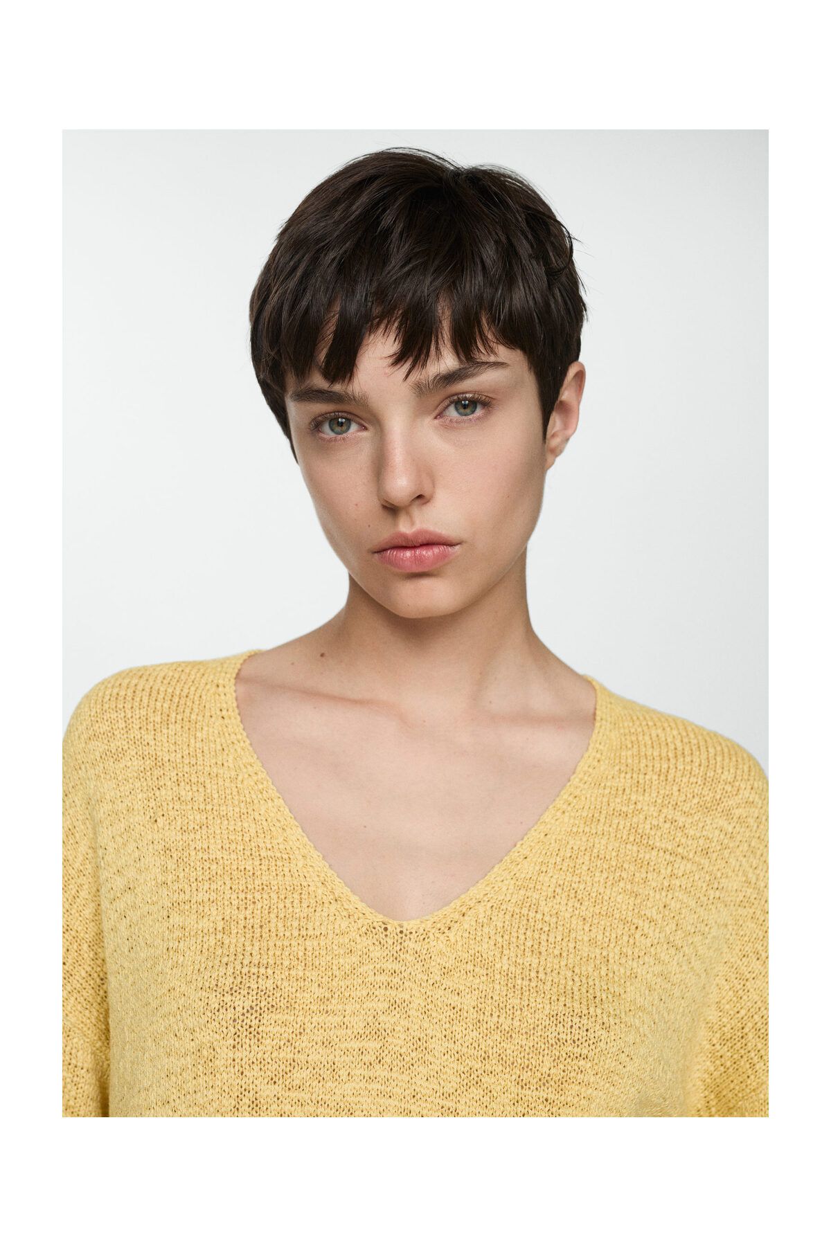 MANGO Woman-Feinstrickpullover mit V-Ausschnitt 3