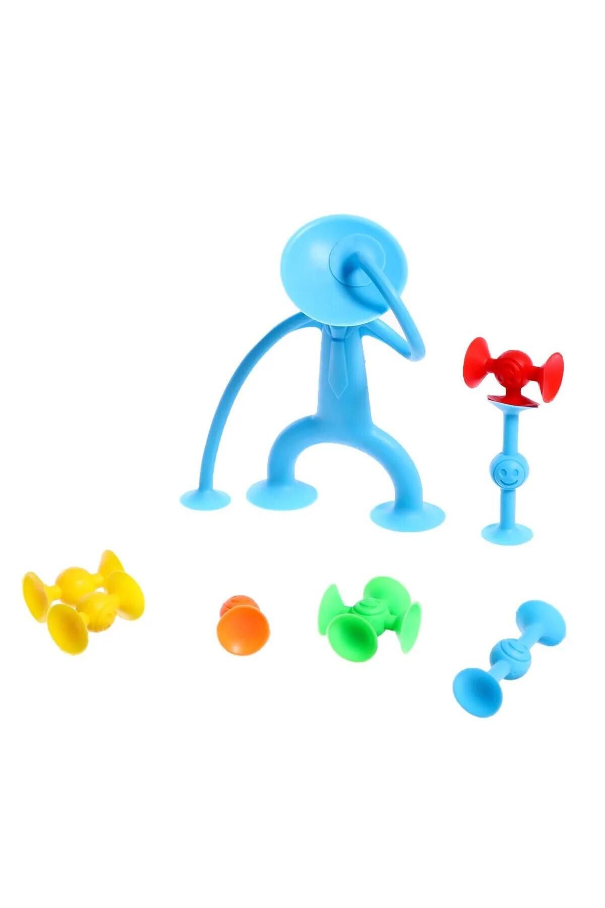Hyd-Suction Cup Man Family 8 Piece Super Educational Set Flexible Anti Stress Toy 8 Pieces 6