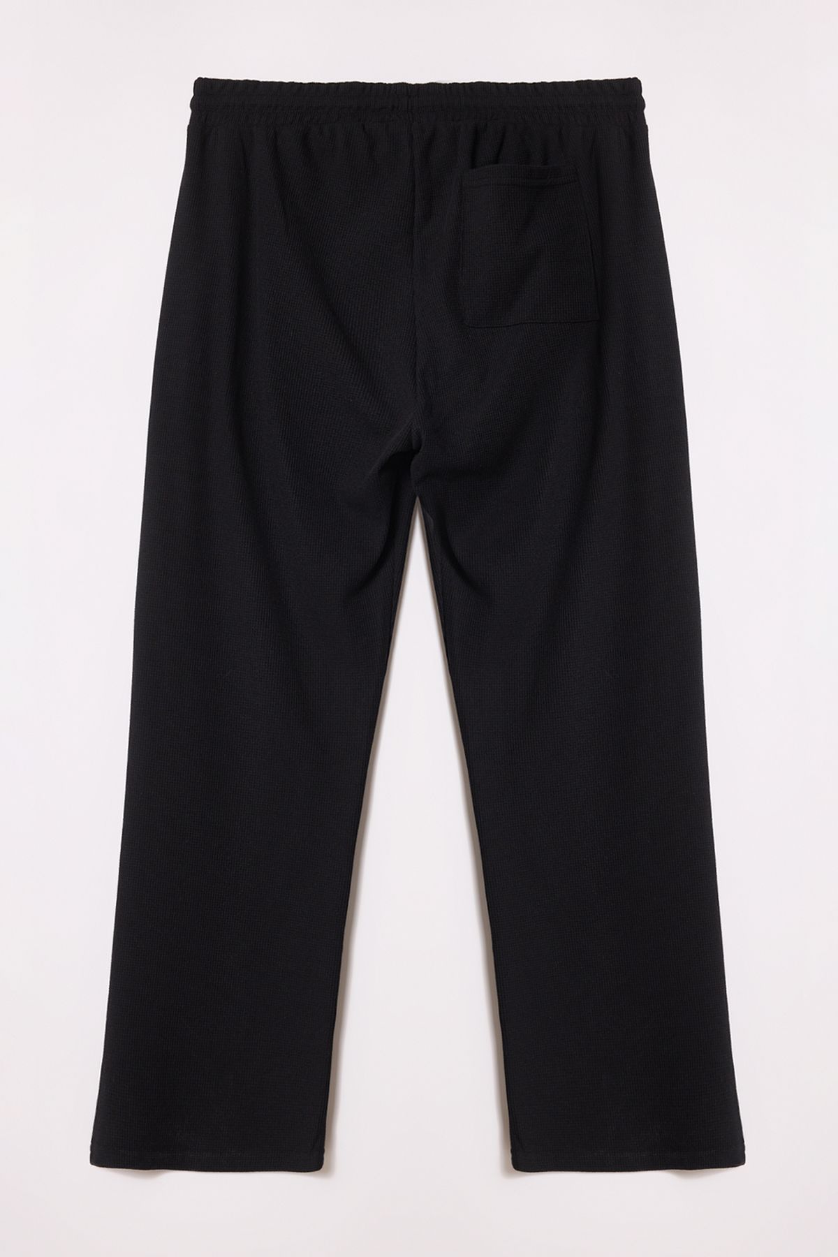 Trendyol Collection-Plus Size Black Textured Oversize Sweatpants - Tmnss25Aj00004 3