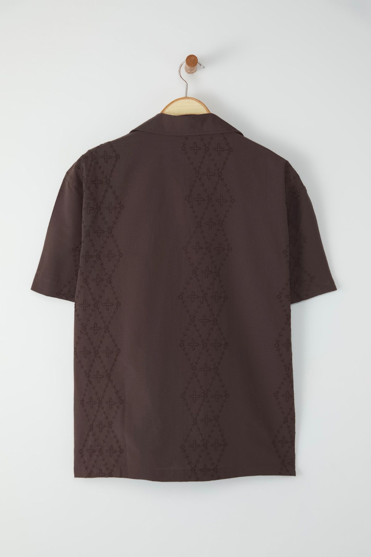 Trendyol Collection-Brown Oversize Shirt Tmnss25Go00049 4