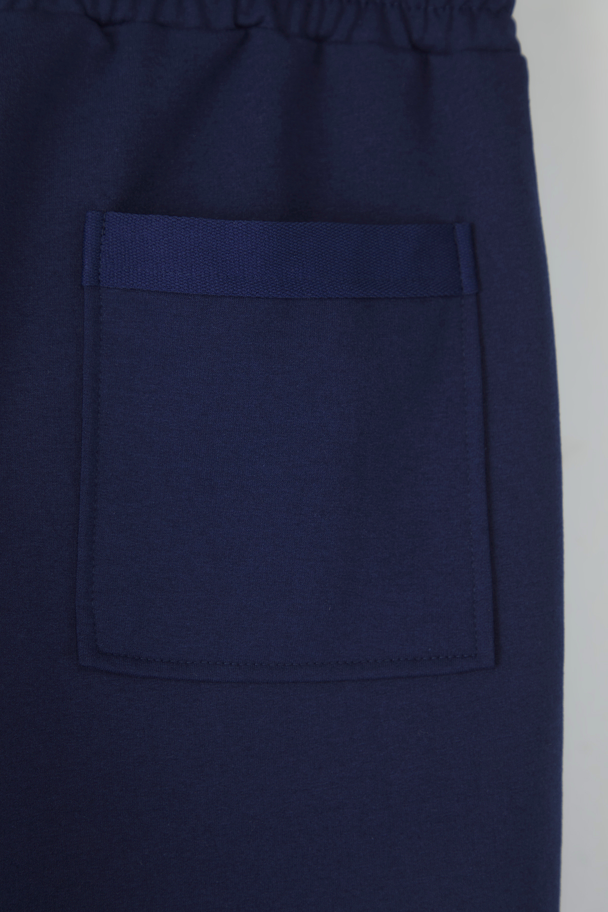 Trendyolmilla  Indigo Regular/Normal Kesim Orta Boy Lastik Belli Bağcıklı Duble Paça Şort TMNSS21SR0046 - Görsel 16