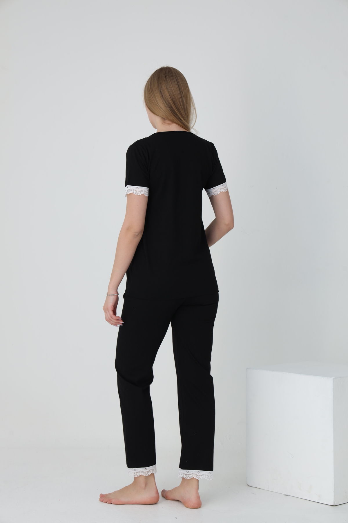 Miss Dünya Lissa Emzirmeye Uygun Lohusa Ve Hamile Pijama Takımı fotoğrafı 4 (önizleme)