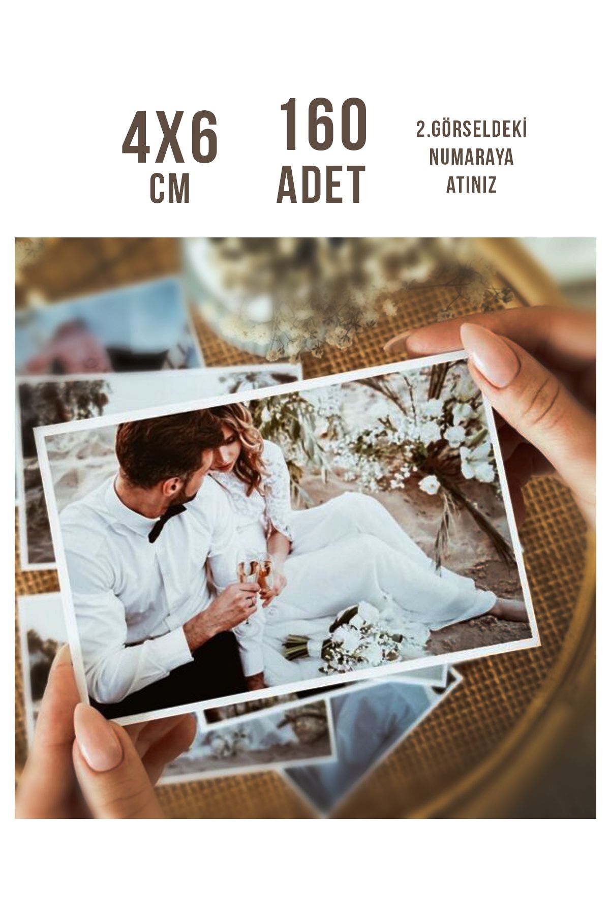 yhfoto 160 Adet 4x6 Fotoğraf Baskı - 4x6 cm Mini Baskı - Polo Kart - Foto Kart *Mega Paket *4X