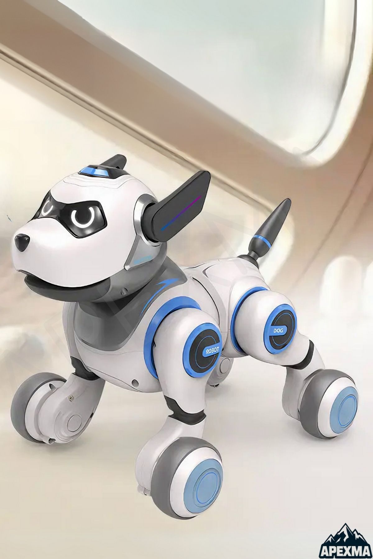 Oyuncak Uzaktan Kumandalı Şarjlı 22 Fonksiyonlu Dokunma Sensörlü Etkileşimli Akıllı Robot Köpek - 9