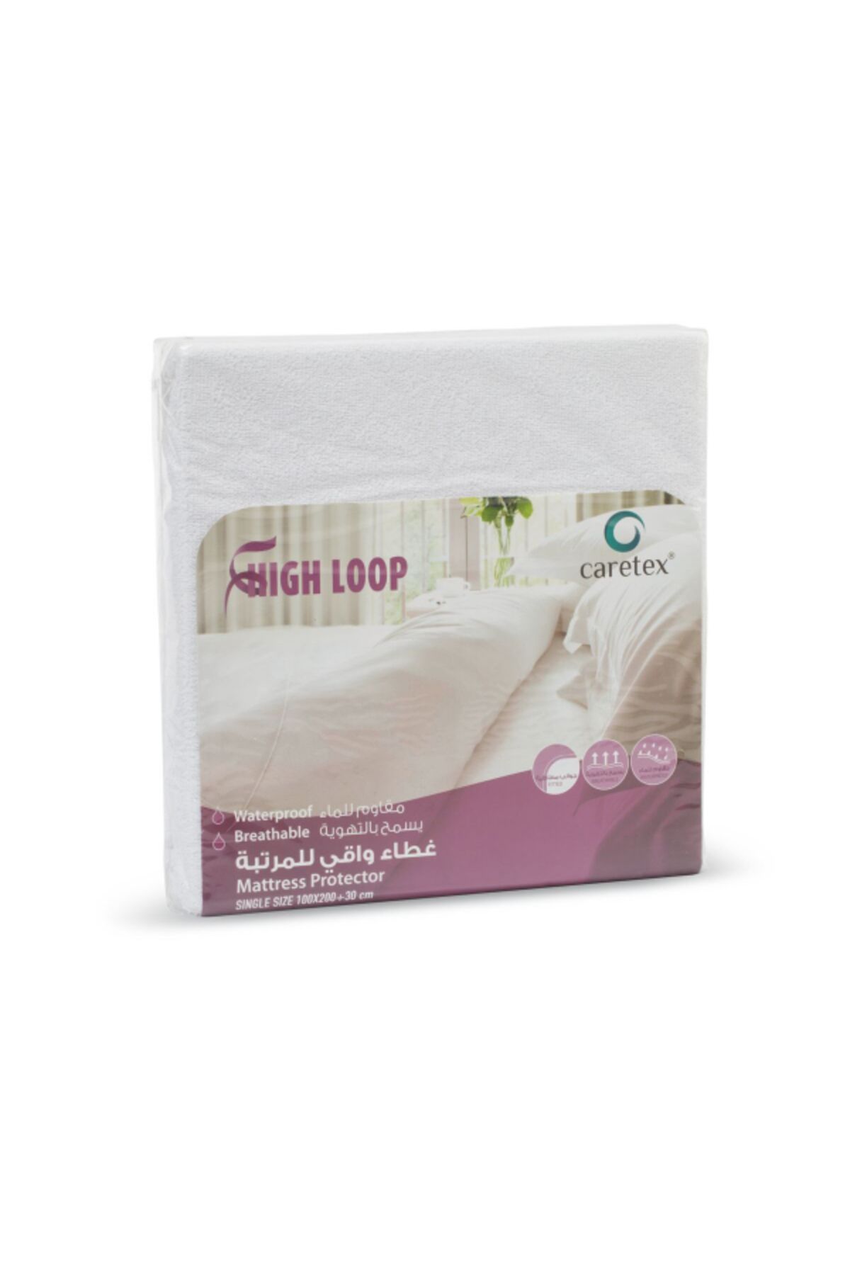 CARETEX-High Loop Single Mattress Protector 1