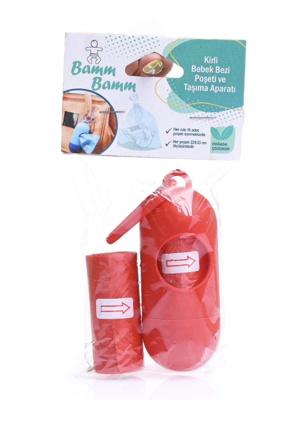Bam-Dirty Diaper Garbage Bag and Carrying Device 3