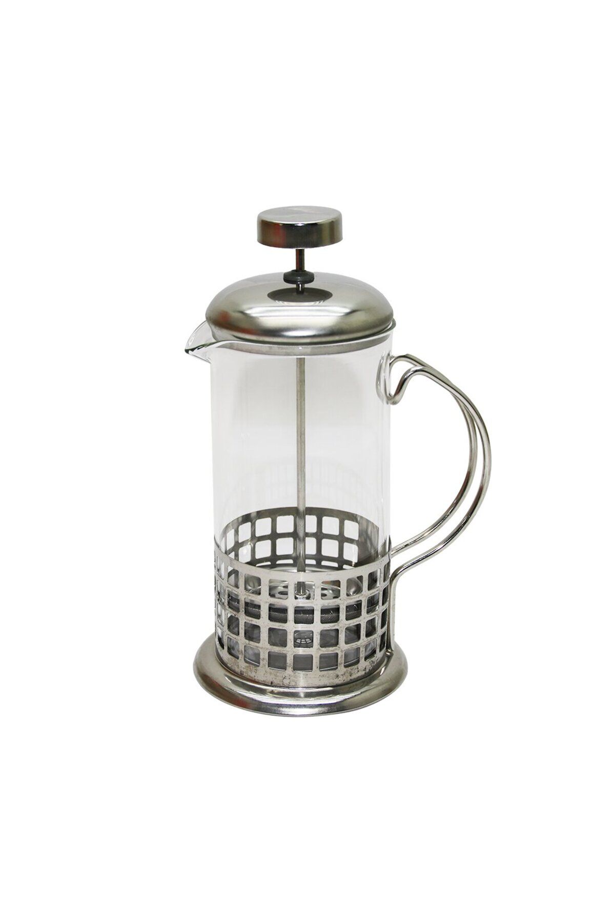 demila FRENCH PRESS 350ML CAM BİTKİ SÜZGEÇİ METAL KAFES - KAPAK (4767) - MLA3911-6681